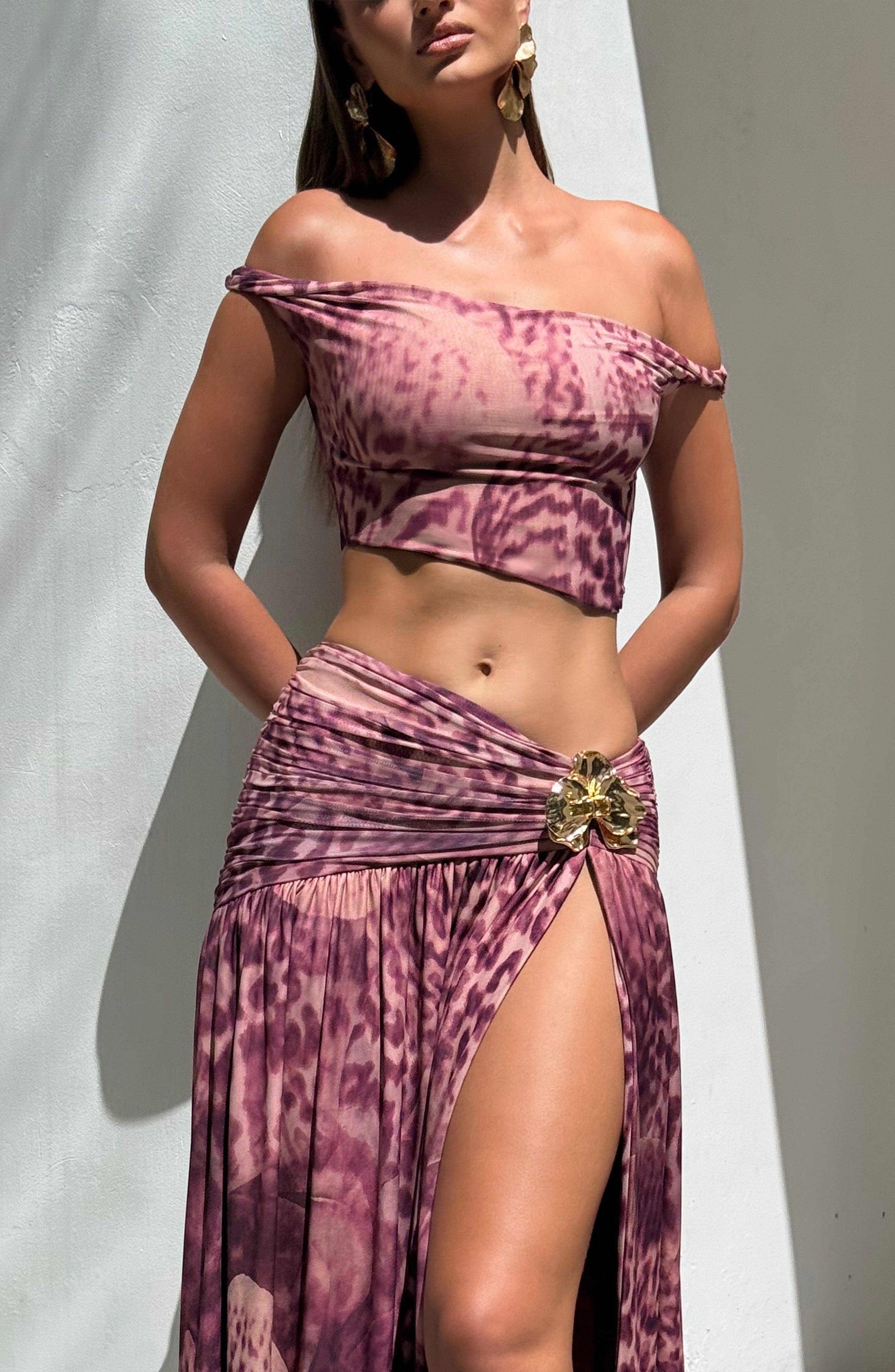 Eva Set - Magenta Orchid Print