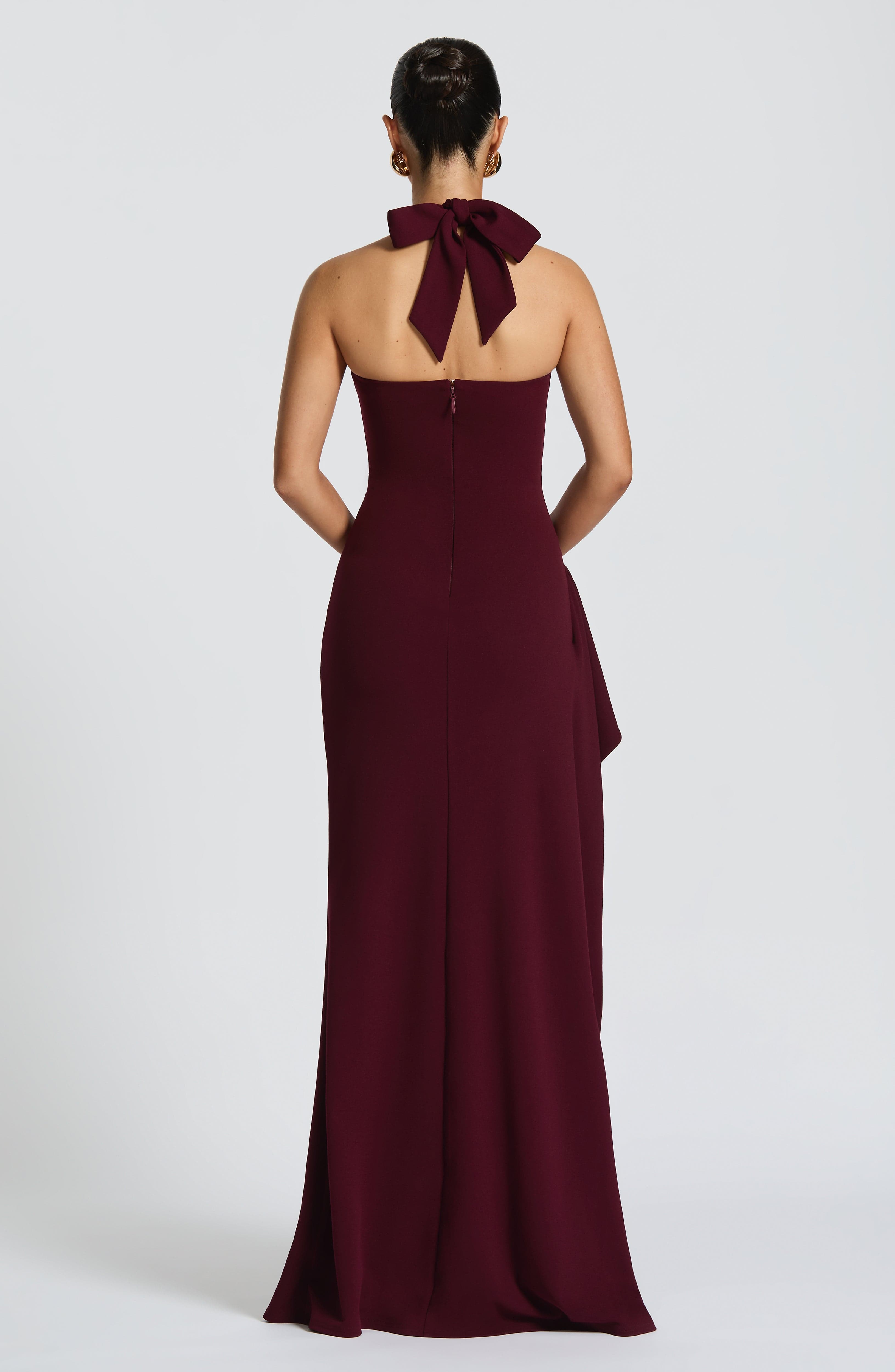 Genette Maxi Dress - Cherry Lacquer