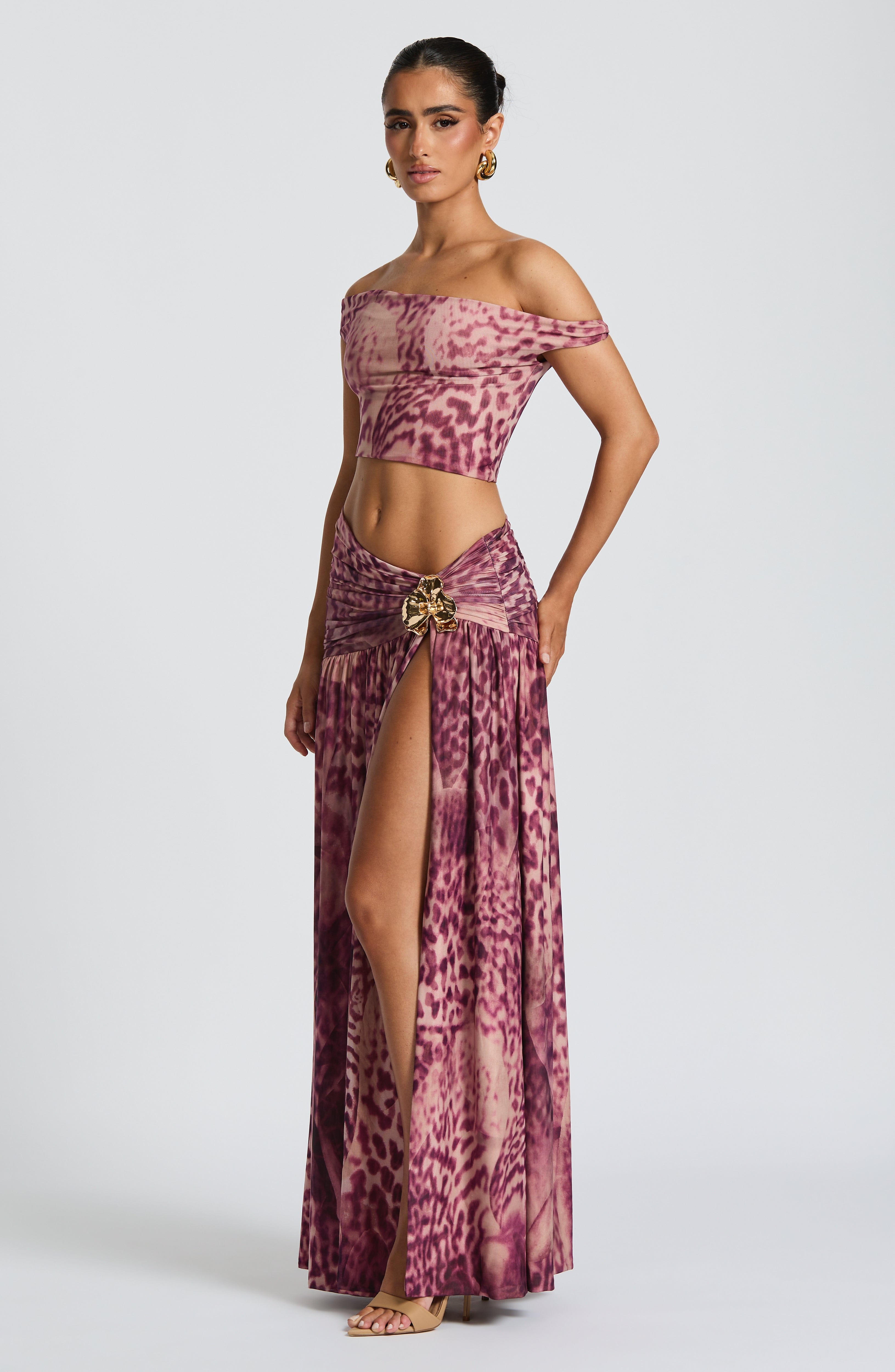 Eva Set - Magenta Orchid Print
