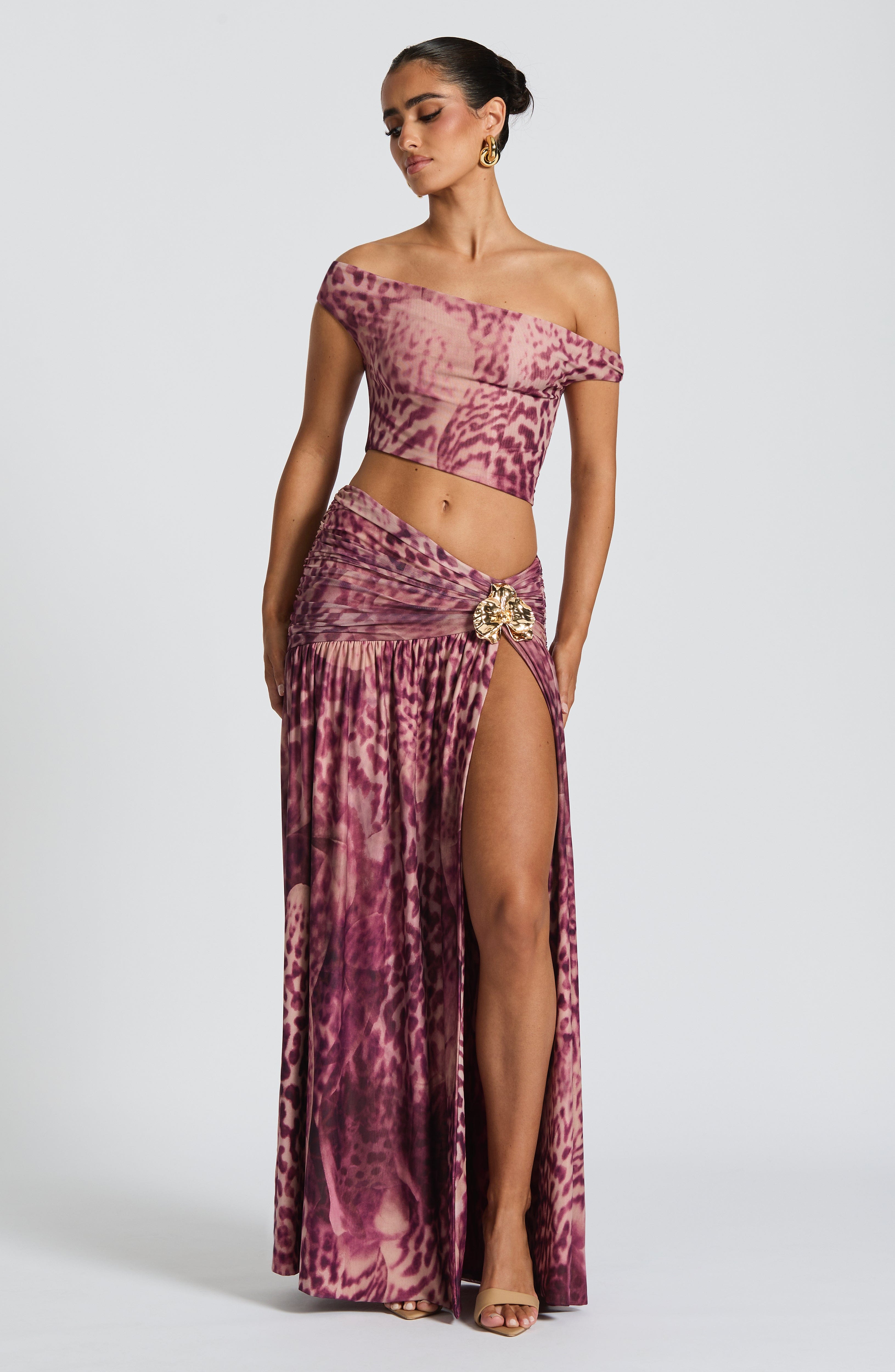 Eva Set - Magenta Orchid Print