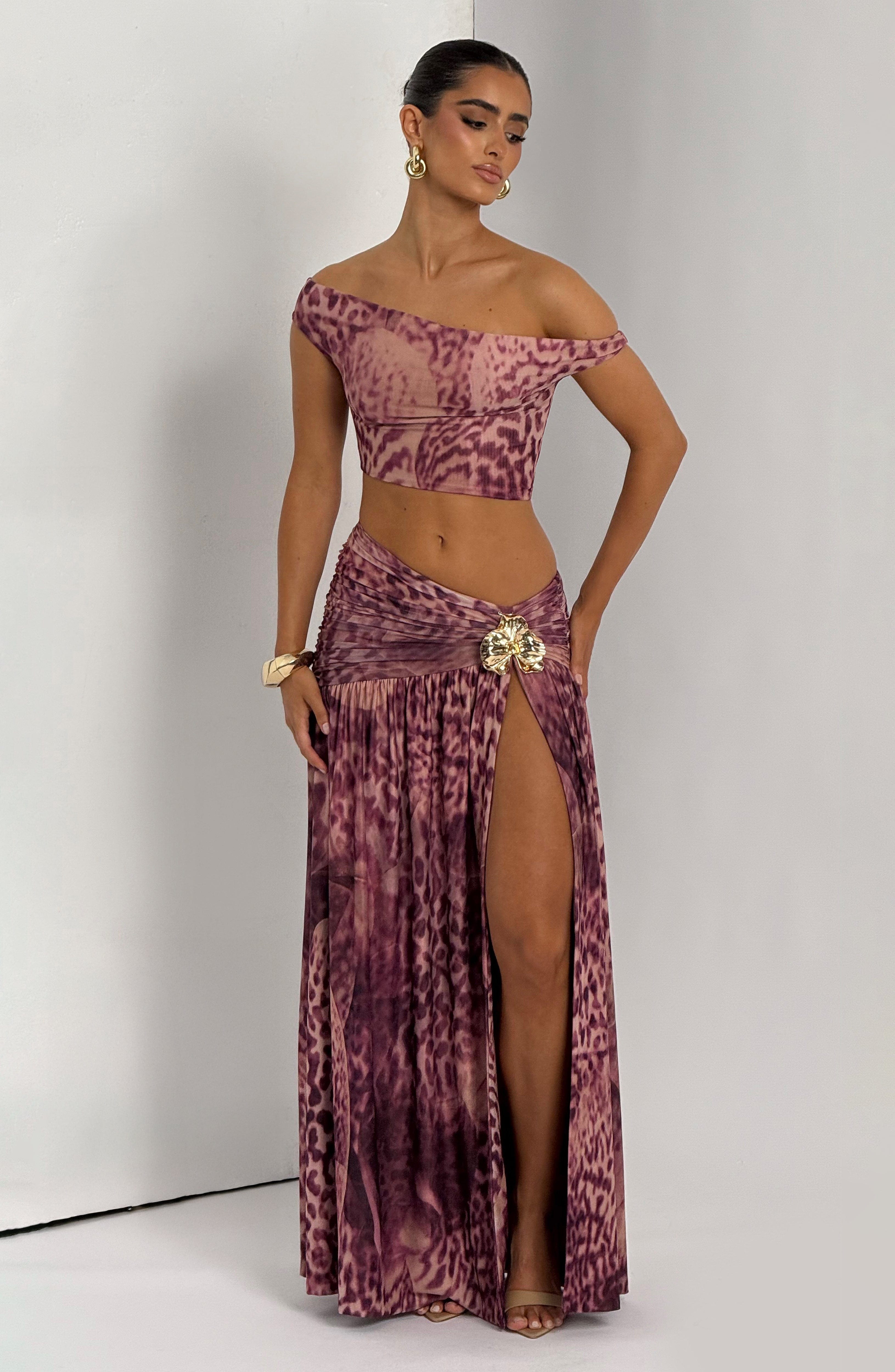 Eva Set - Magenta Orchid Print
